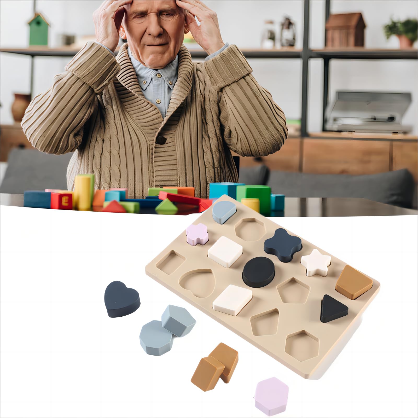 Dementia Puzzles for Seniors - Memory Games & Sensory Toys for Alzheimer's Patients - Perfect Elderly Gifts for Cognitive Stimulation