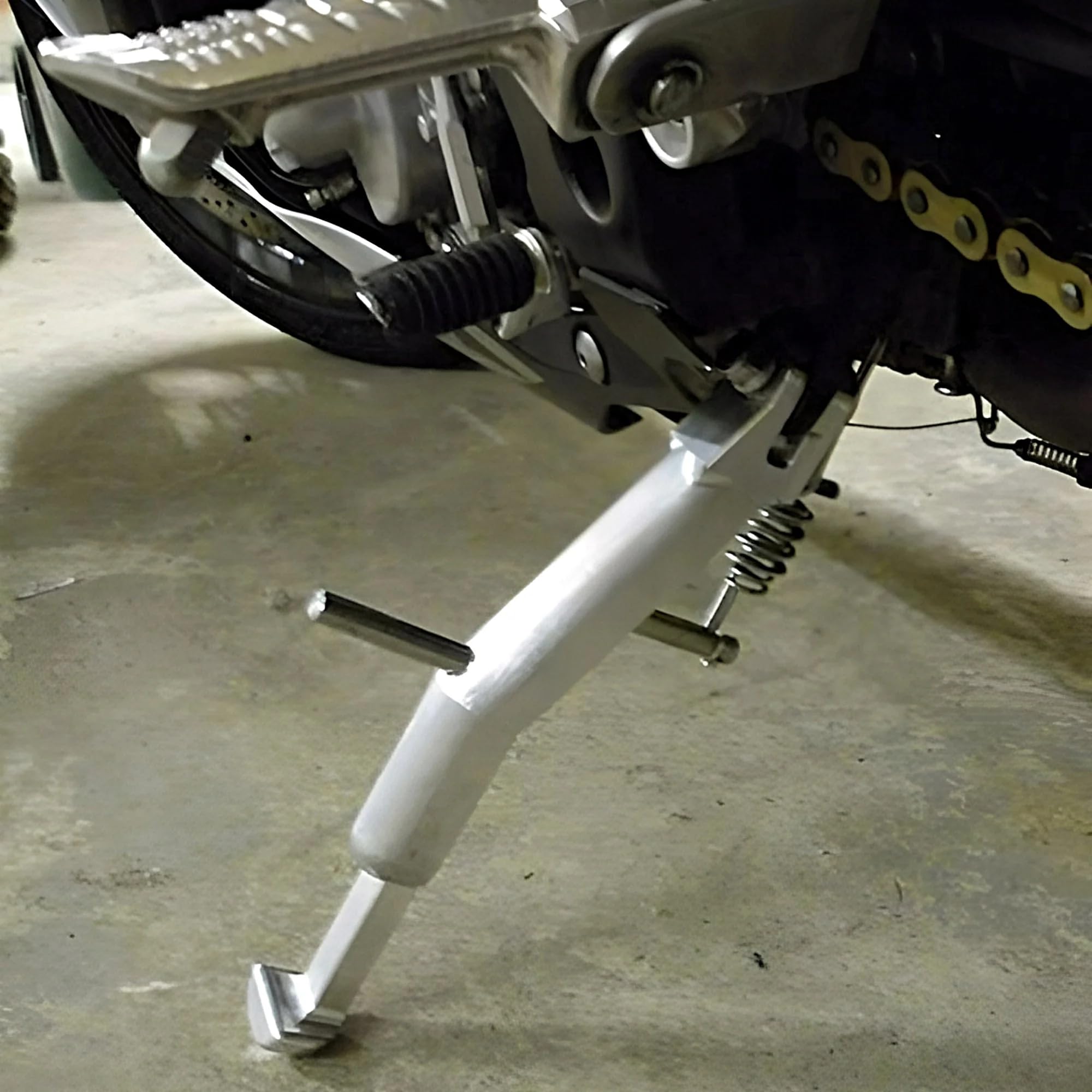 Adjustable Kickstand Side Stand for Kawasaki Concours 1000 ZG1000 (All Years) - 3 Inches Shorter - Perfect for Custom Bikes and Easier Parking