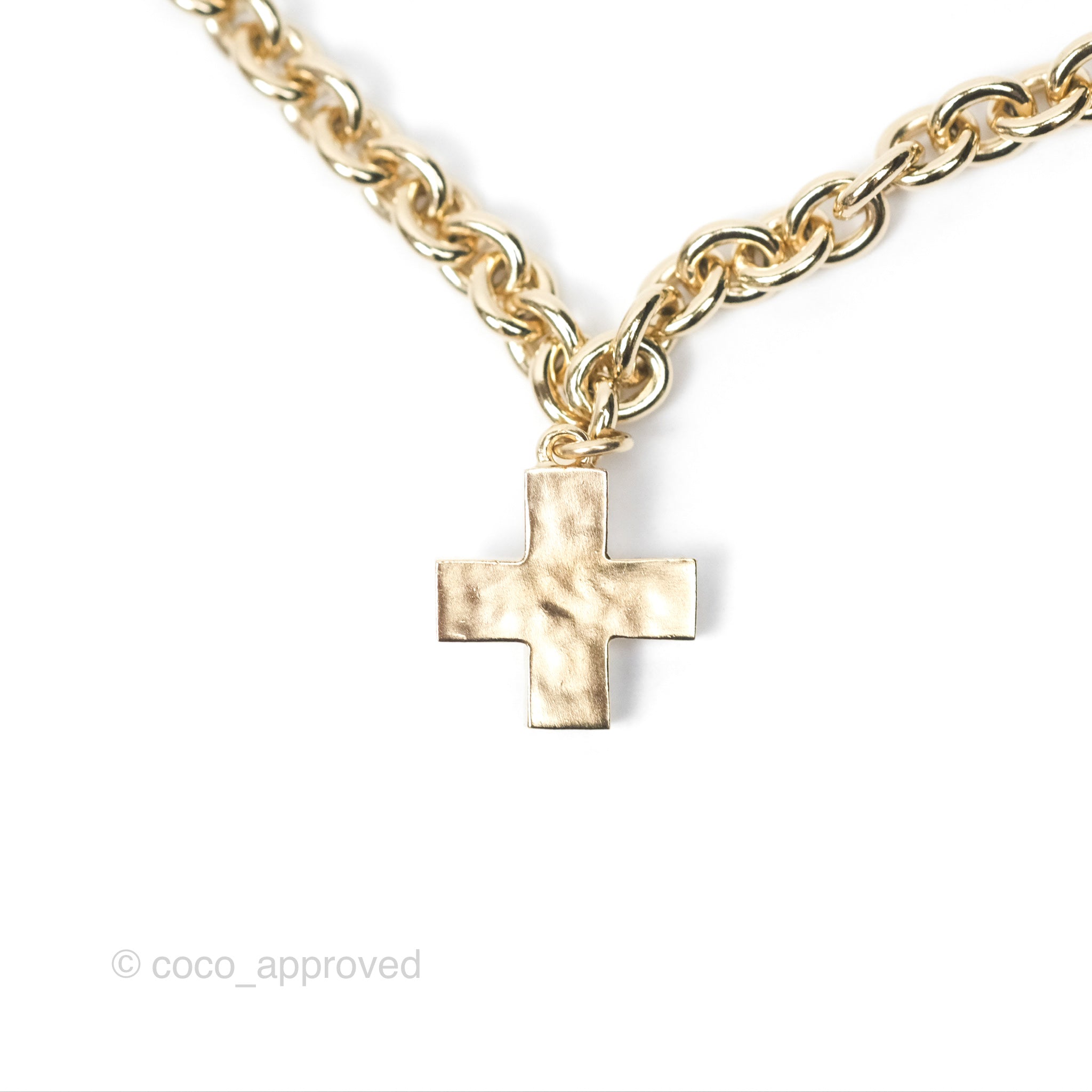 Chanel CC Logo Charm Necklace in 21K Gold Tone - Elegant Jewelry for Women, Perfect for Parties, Weddings & Special Occasions