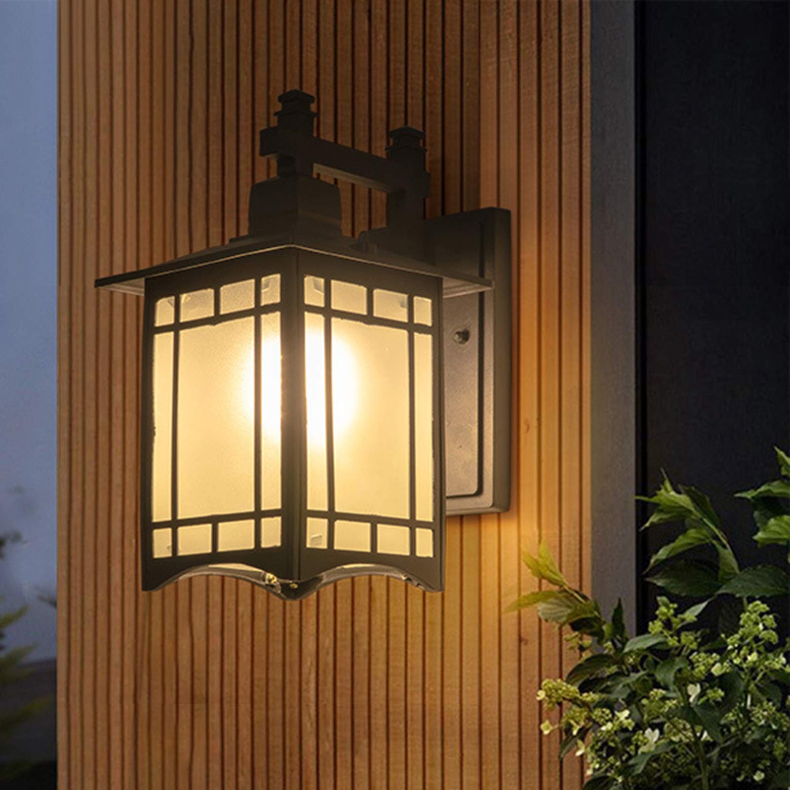 Oil Rubbed Bronze Outdoor Wall Sconce with Clear Glass - Waterproof Exterior Light Fixture for Patio, Garage & Front Porch - Durable Courtyard Lighting for Enhanced Curb Appeal & Nighttime Safety