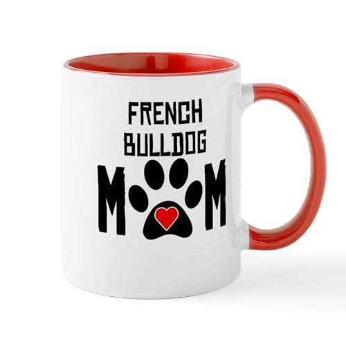 White/Red Inside - French Bulldog Mom Mugs