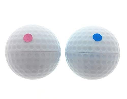 Exploding Trick Golf Balls - Blue & Pink Prank Golf Balls for Gender Reveal Parties & Golf Gifts - Fun Practical Joke for Golfers & Outdoor Events