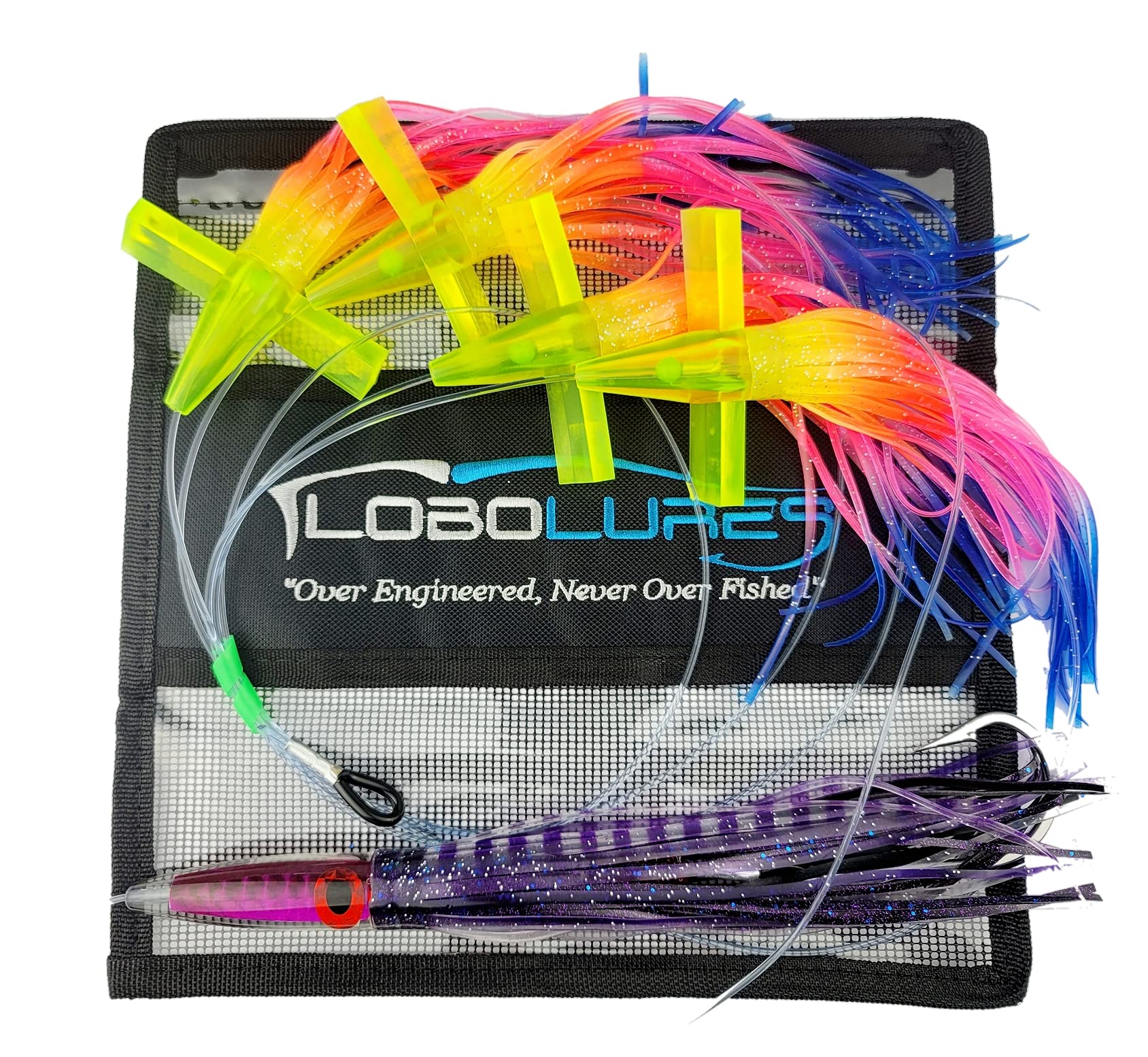 Premium Tuna Fishing Lure Kit - 400lb Leader & 10/0 Hook for Saltwater Game Fishing | High-Speed Trolling, Offshore Angling, and Big Game Fishing Accessories