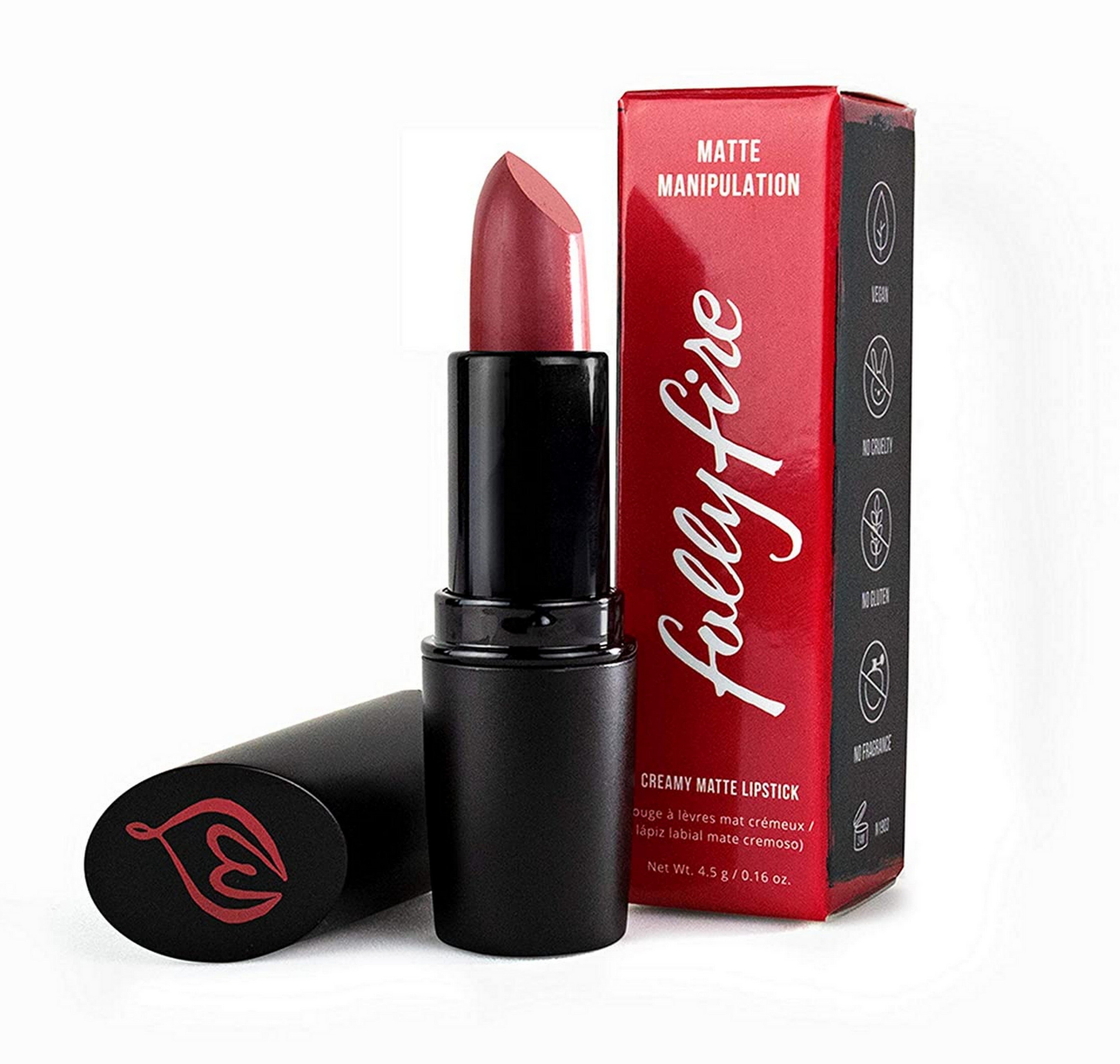 Folly Fire Matte Lipstick - Creamy Long-Lasting Matte Finish, 0.16 oz (Sunset Blvd) | Perfect for Everyday Wear, Date Night & Special Occasions