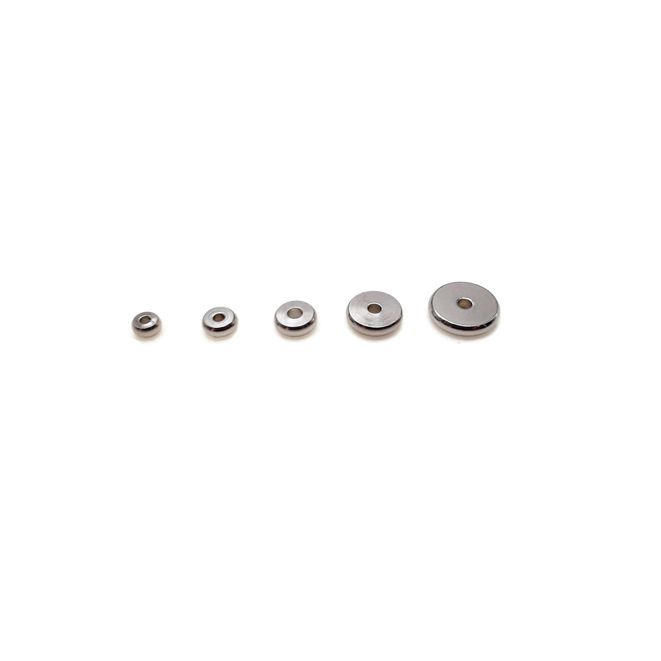 304 Stainless Steel Spacer Washers - 4mm 5mm 6mm 7mm 10mm Assortment Kit (100-Piece) - Corrosion Resistant Metal Shims for DIY Projects, Furniture Assembly & Automotive Repairs