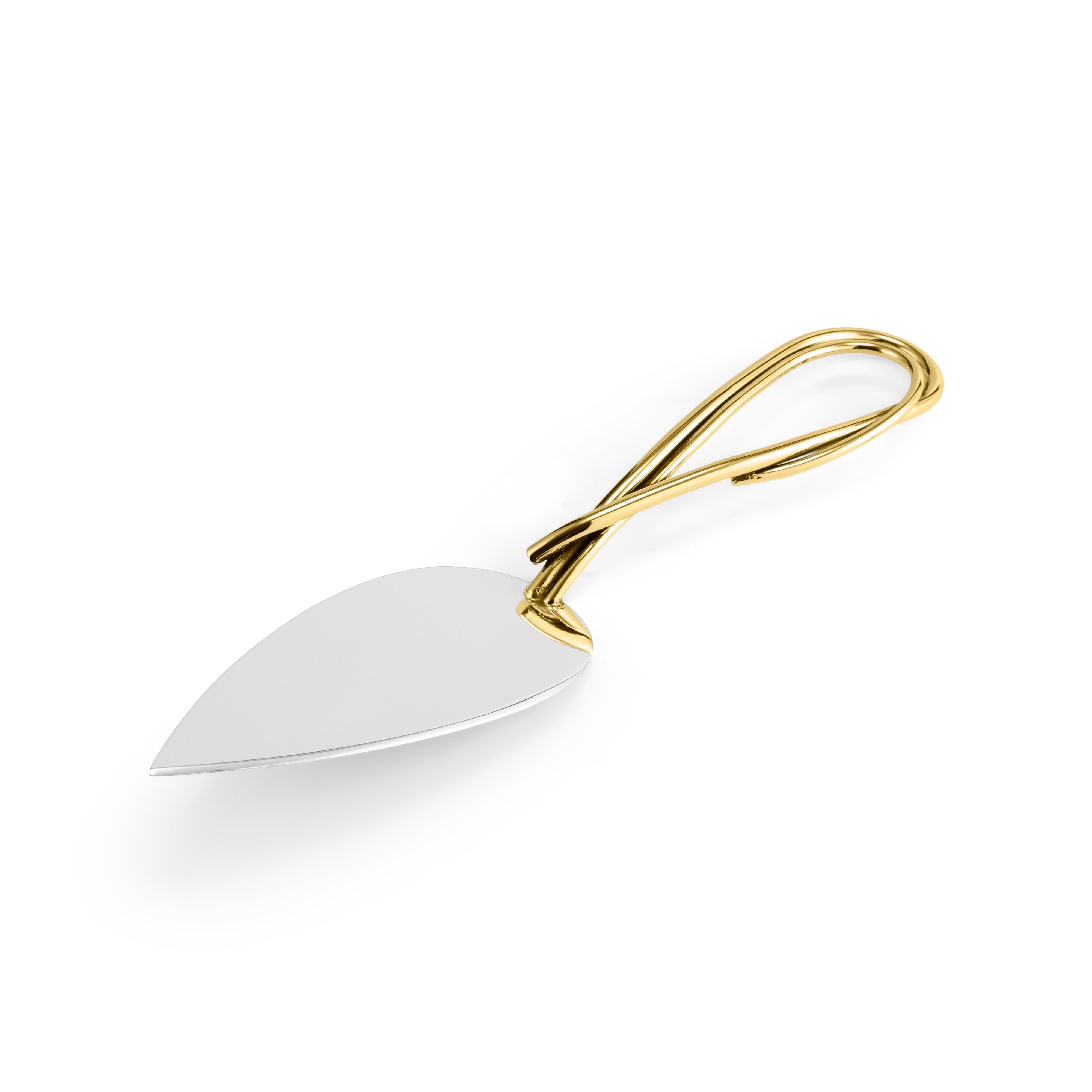 Elegant Calla Lily Cake Knife and Server Set - Wedding, Anniversary & Birthday Cake Cutting Tool for Special Occasions