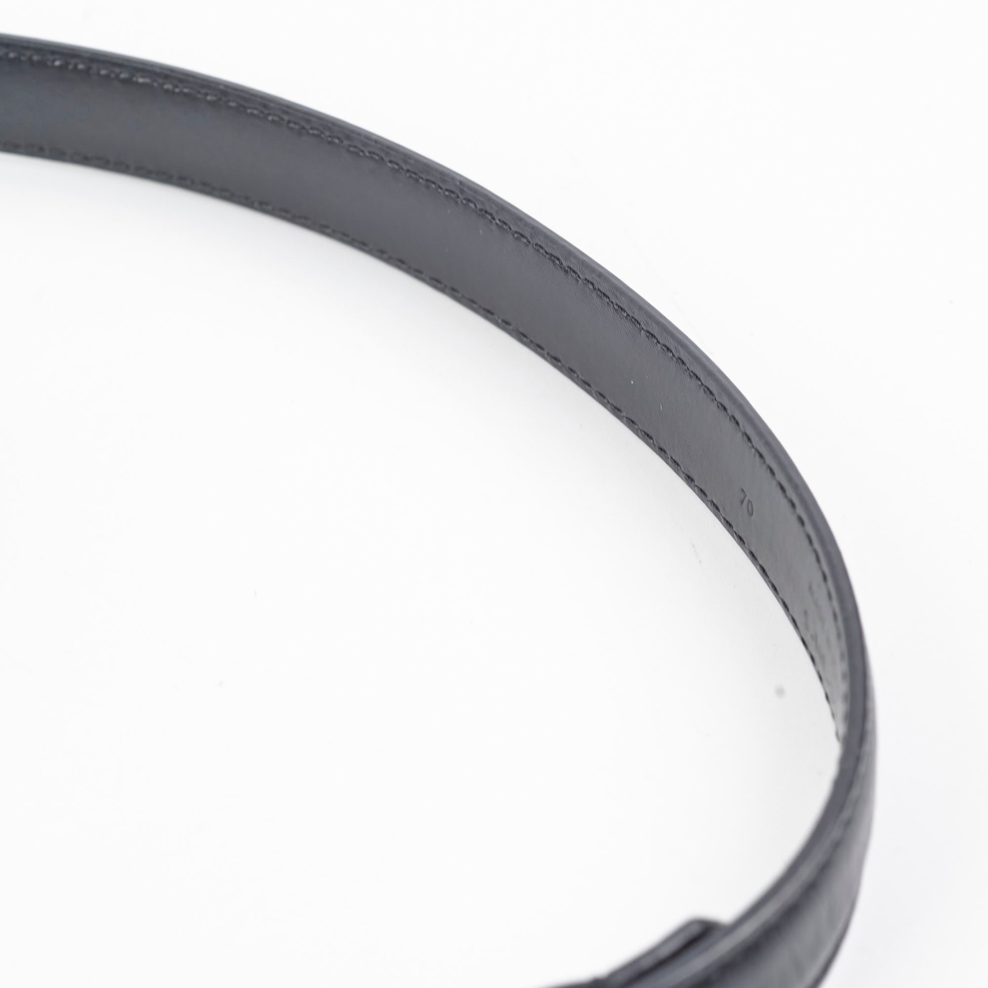 Celine Triomphe Belt - Genuine Leather Black Waist Belt for Women - Size 70 - Perfect for Office, Date Night & Special Occasions
