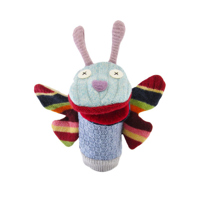 Cute & Levi Wool Animal Puppet - Butterfly Hand Puppet for Kids | Interactive Storytelling & Educational Play Toy | Perfect for Classroom, Birthday Gifts, and Imaginative Play