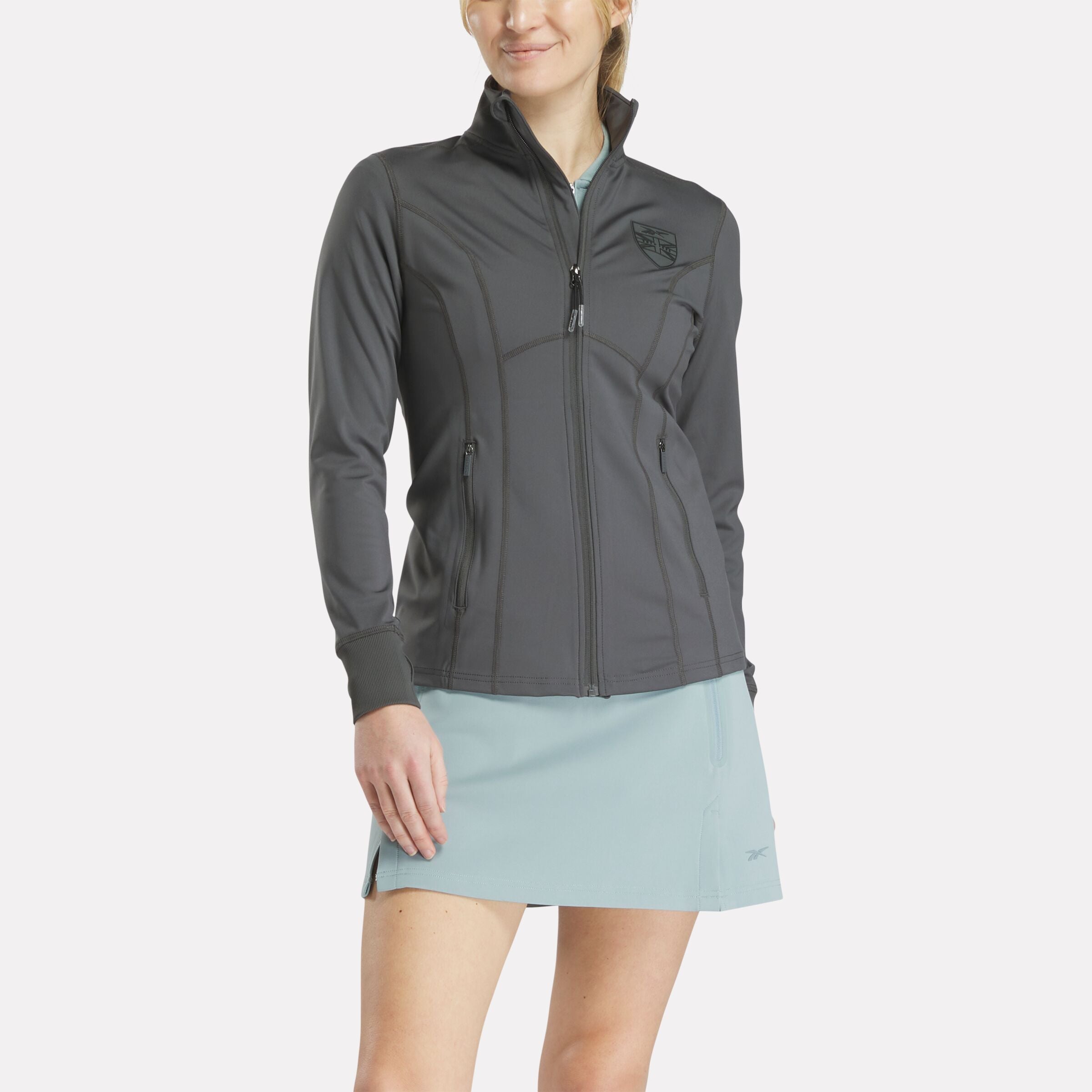 Women's Lightweight Waterproof Full Zip Golf Jacket - Breathable Stretchable Performance Outerwear for Golfing, Running & Outdoor Activities