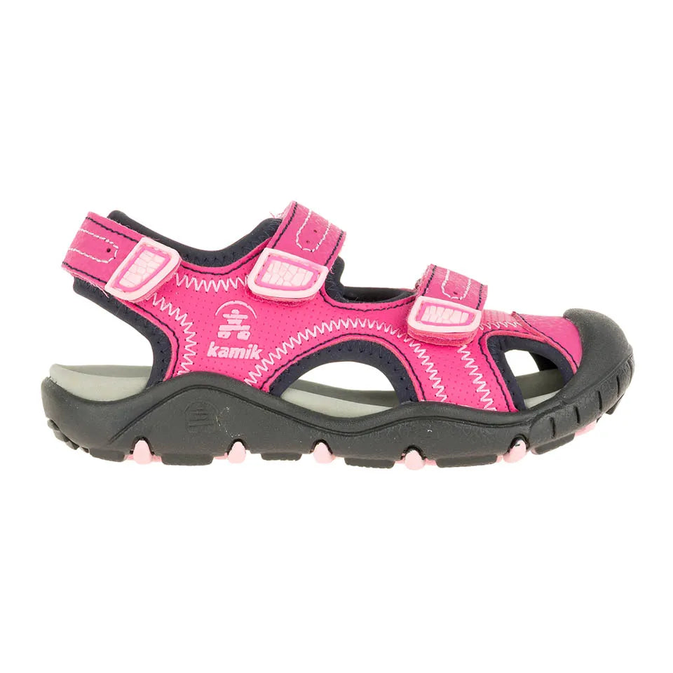 Kamik Pink Seaturtle Toddler Sandals - Waterproof Beach Shoes for Girls & Boys - Perfect for Summer, Pool, and Outdoor Play
