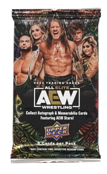 2023 AEW All Elite Wrestling Hobby Box - 24 Packs (8 Cards Each) | Collectible Trading Cards for Wrestling Fans & Card Collectors | Perfect for Gifts, Tournaments & Memorabilia Display