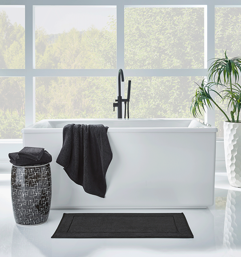 Non-Slip Bathtub Mat with Strong Suction Cups - Soft & Comfortable Bath Tub Floor Mat for Shower Safety - Perfect for Bathrooms, Showers, and Kids' Bathtime (Grey)
