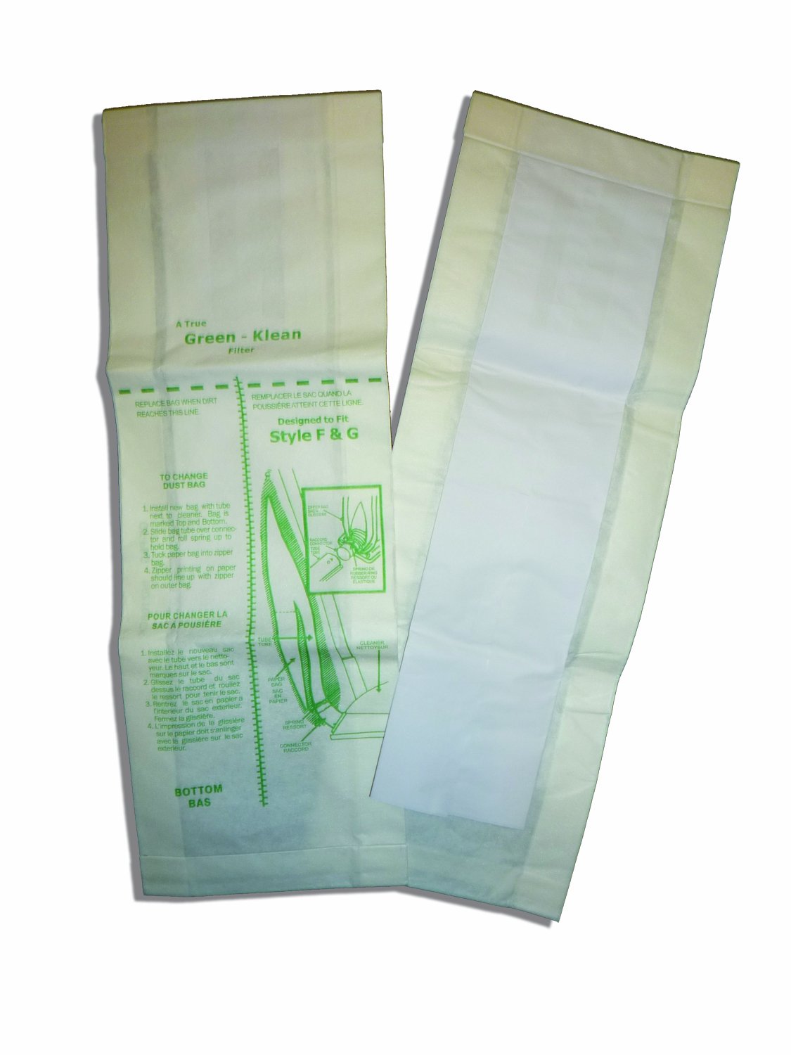 Green Klean GK-F&G-10 HEPA Vacuum Bags - 100 Pack | Compatible with [Brand/Model] Vacuums | Dust & Allergen Reduction for Home & Office Cleaning