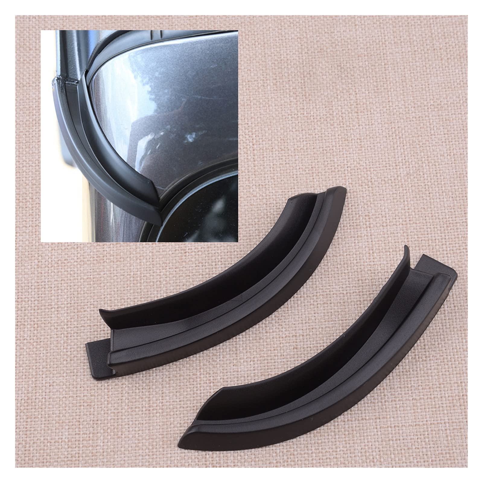 2Pcs ABS Car Roof Side Water Rain Gutter Extension for Jeep Wrangler JL (2018-2020) | Durable Weather Protection Accessory | Perfect for Off-Roading & Heavy Rain Conditions