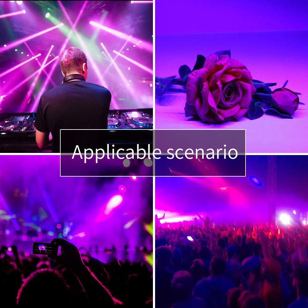 UV Black Light 72W LED DMX Strobe for Parties & DJ Shows