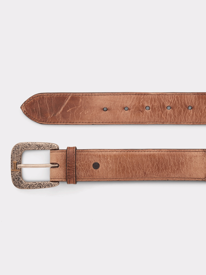Lucchese W2241 Men's Smooth Mad Dog Goat Western Belt in Tan - Perfect for Cowboy Boots, Rodeo & Western Fashion Outfits