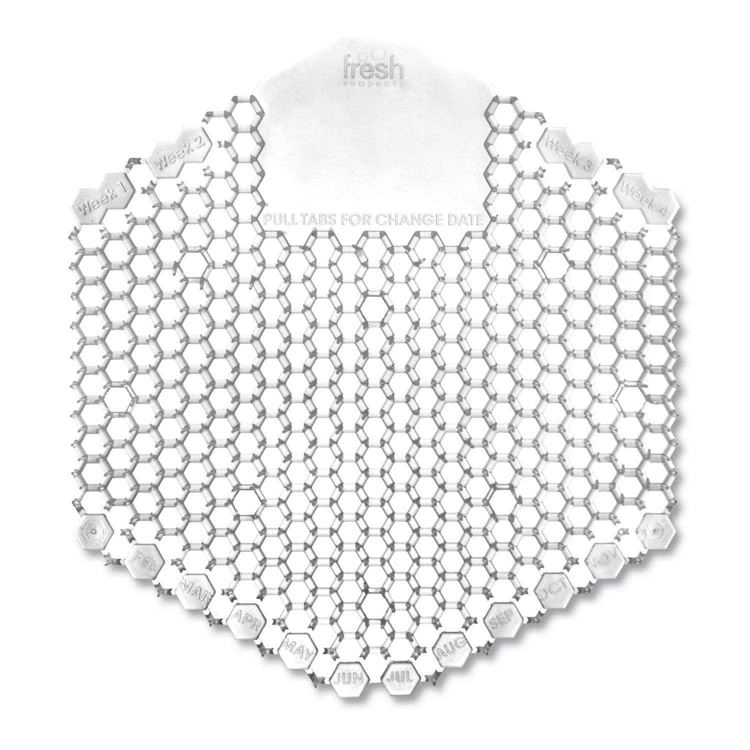 Honey Suckle Wave Urinal Screen - Pack of 10 | Deodorizing Urinal Freshener for Men's Restrooms - Ideal for Commercial & Public Washrooms