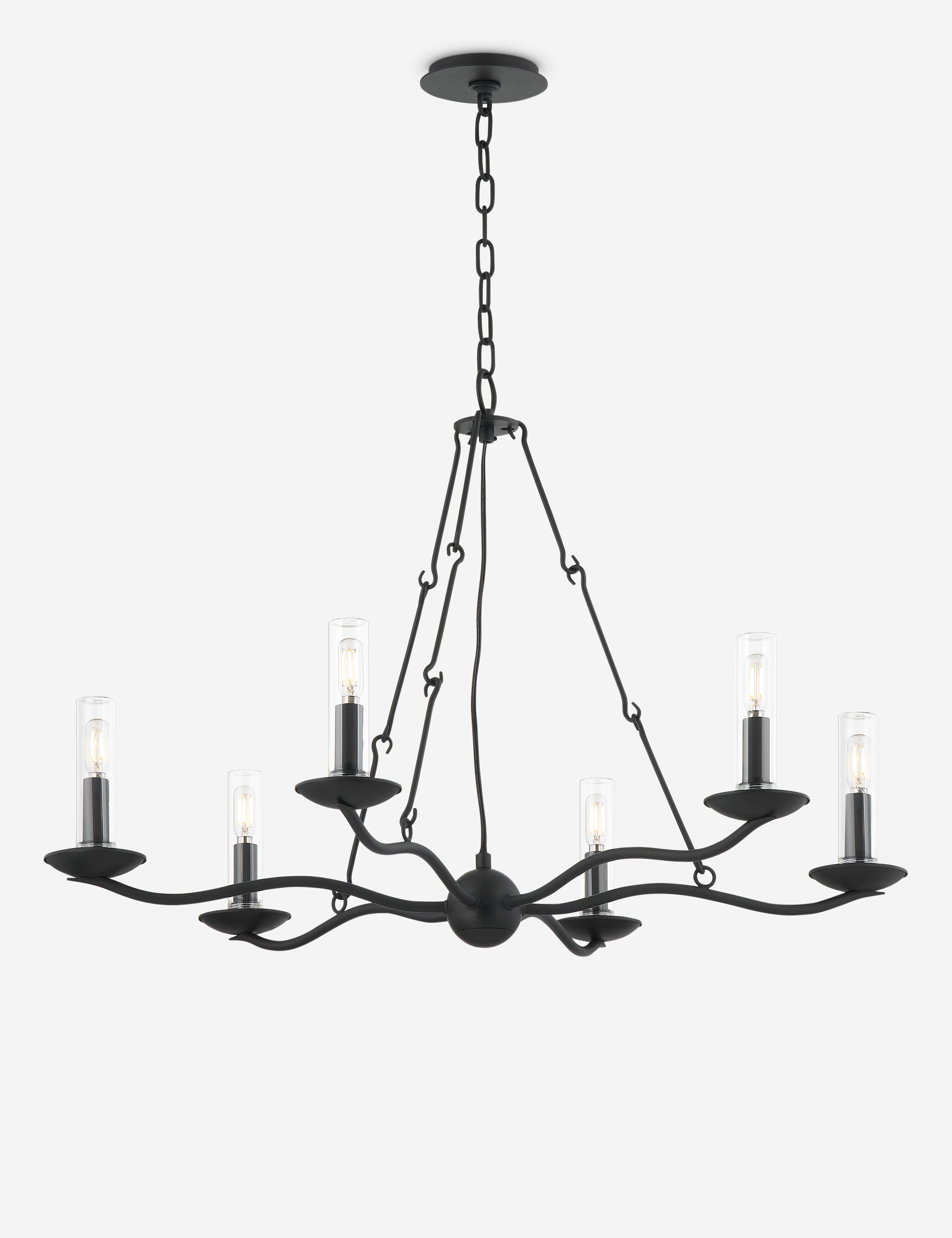 Bernier Outdoor Chandelier - Weatherproof Hanging Light Fixture for Patio, Garden & Porch - Perfect for Outdoor Dining & Entertaining