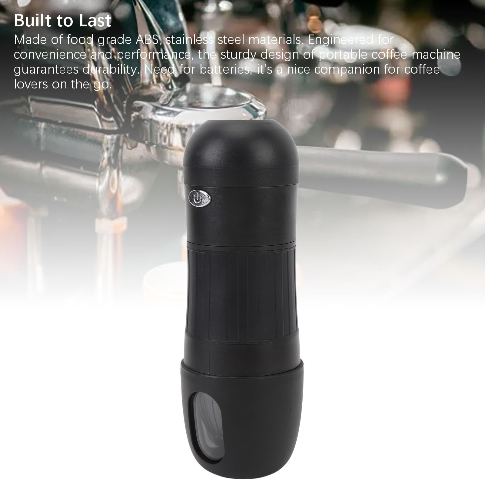 **Zunate Portable Electric Espresso Maker - Battery Powered Mini Coffee Machine for Travel, Camping & Hiking | Compatible with Capsules & Ground Coffee | Perfect for Outdoor Adventures & On-the-Go Brewing**