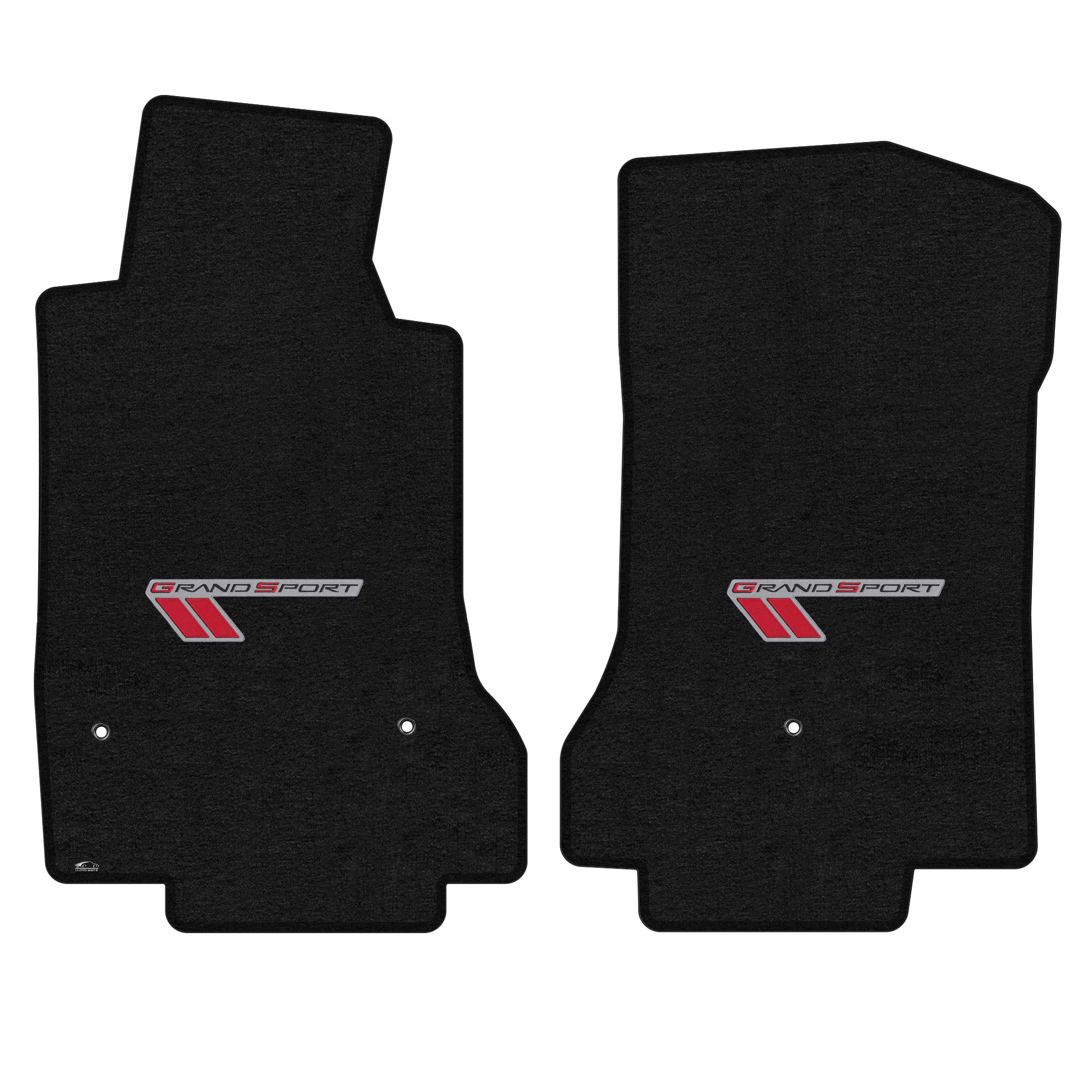 Premium Custom-Fit Carpeted Floor Mats for 2013.5 C6 Corvette Grand Sport - Luxury Car Floor Liners (Charcoal, Front Set) | All-Weather Protection & Enhanced Interior Style