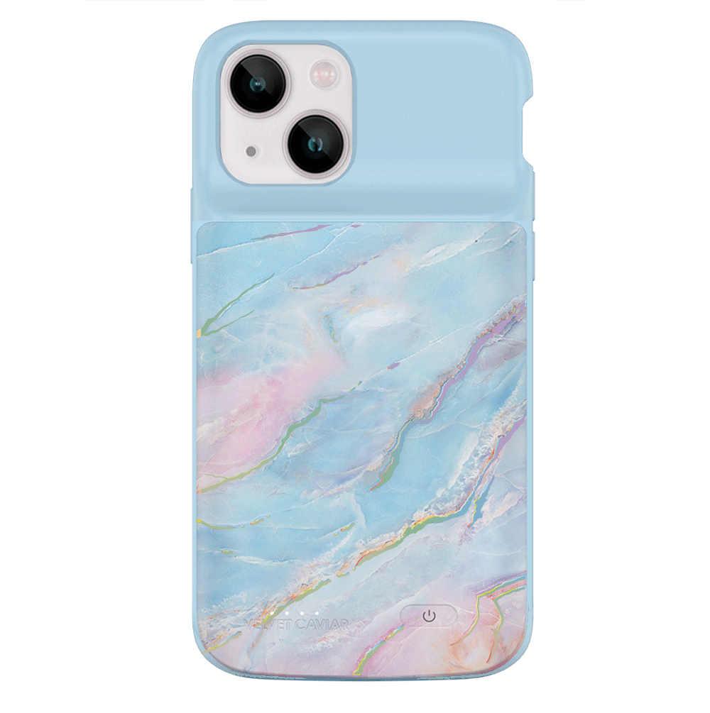 Holo Moonstone iPhone Charging Case - 5000mAh Portable Power Bank with Wireless Charging | Perfect for Travel, Work & Outdoor Adventures