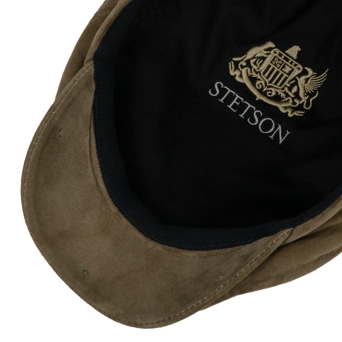 Stetson Goat Suede Flat Cap - Classic Men's Vintage Style Hat for Casual Wear & Outdoor Activities