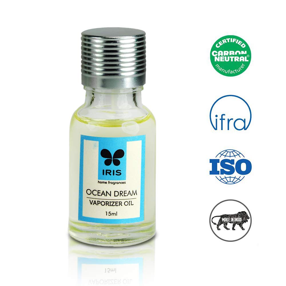 IRIS Ocean Dream Vaporizer 15ml Essential Oil - Portable Aromatherapy for Relaxation, Stress Relief & Home Fragrance