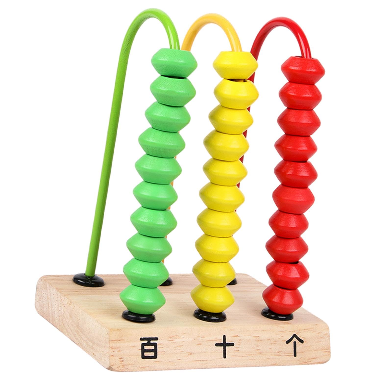 Luwecf Educational Abacus Toy for Kids - Wooden Counting Beads Math Learning Tool for Preschool & Kindergarten - Perfect for Homeschooling & Early Childhood Development