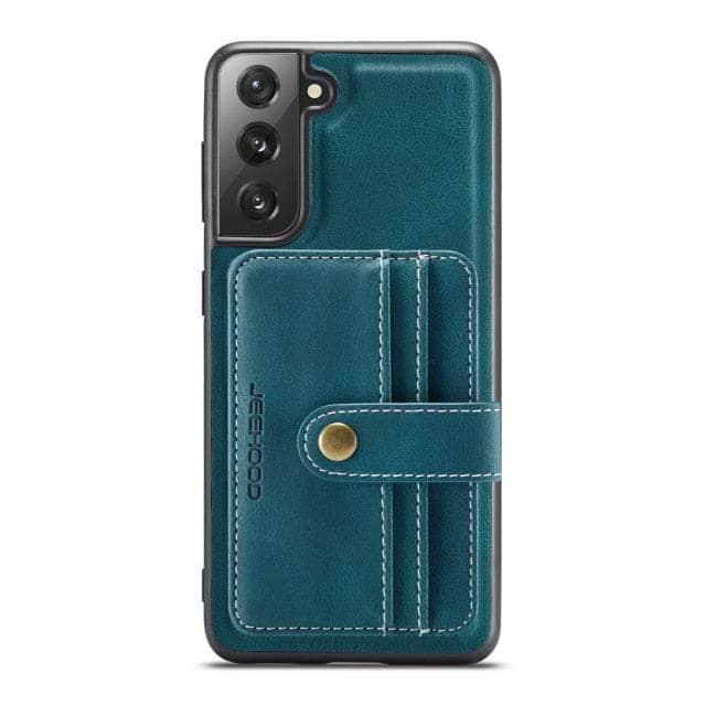 Premium Card Slot Leather Case for Samsung Galaxy S22 - Slim Wallet Phone Cover with RFID Protection | Perfect for Business, Travel & Everyday Use