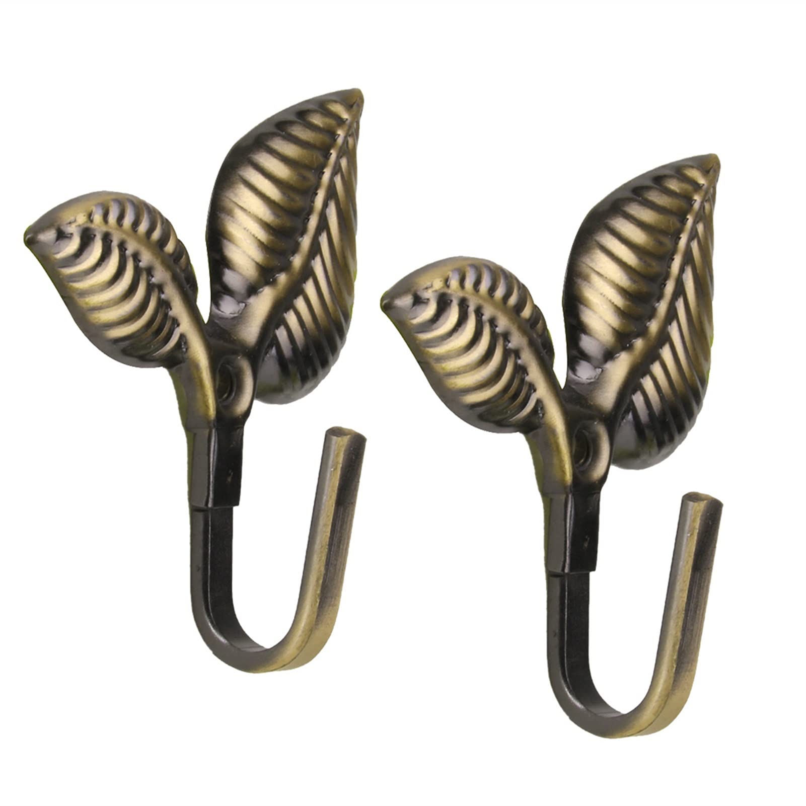 Creative Coat Rack 2 Pack - Bronze Wall Mounted Hooks for Hats, Coats & Accessories | Space Saving Door & Wall Hanger Organizer | Perfect for Kitchen, Bathroom, Entryway & Home Decor Storage