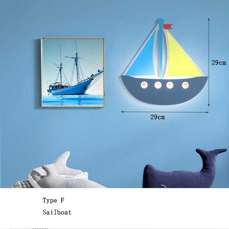 Hot Air Balloon Cloud Wall Light for Kids Room - LED Night Light Nursery Decor, Birthday Gift for Boys & Girls - Perfect for Bedroom, Playroom, and Baby Shower Decorations