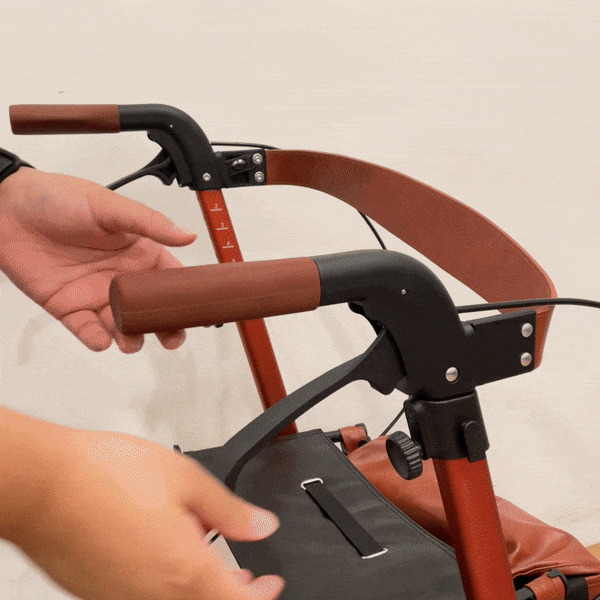 Trive Lightweight Compact Rollator Walker for Seniors & Adults - Foldable Mobility Aid with Seat & Basket for Indoor & Outdoor Use