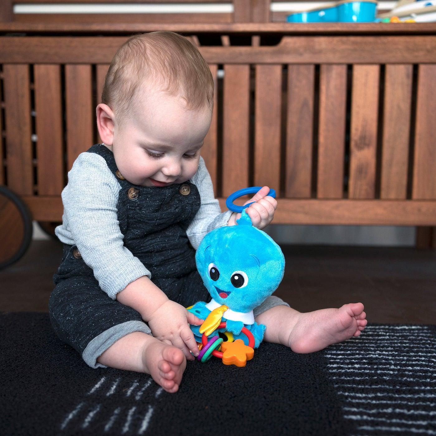 Baby Einstein Octopus Plush Toy with Activity Arms - Interactive Learning Toy for Babies & Toddlers - Perfect for Playtime, Sensory Development & Early Education
