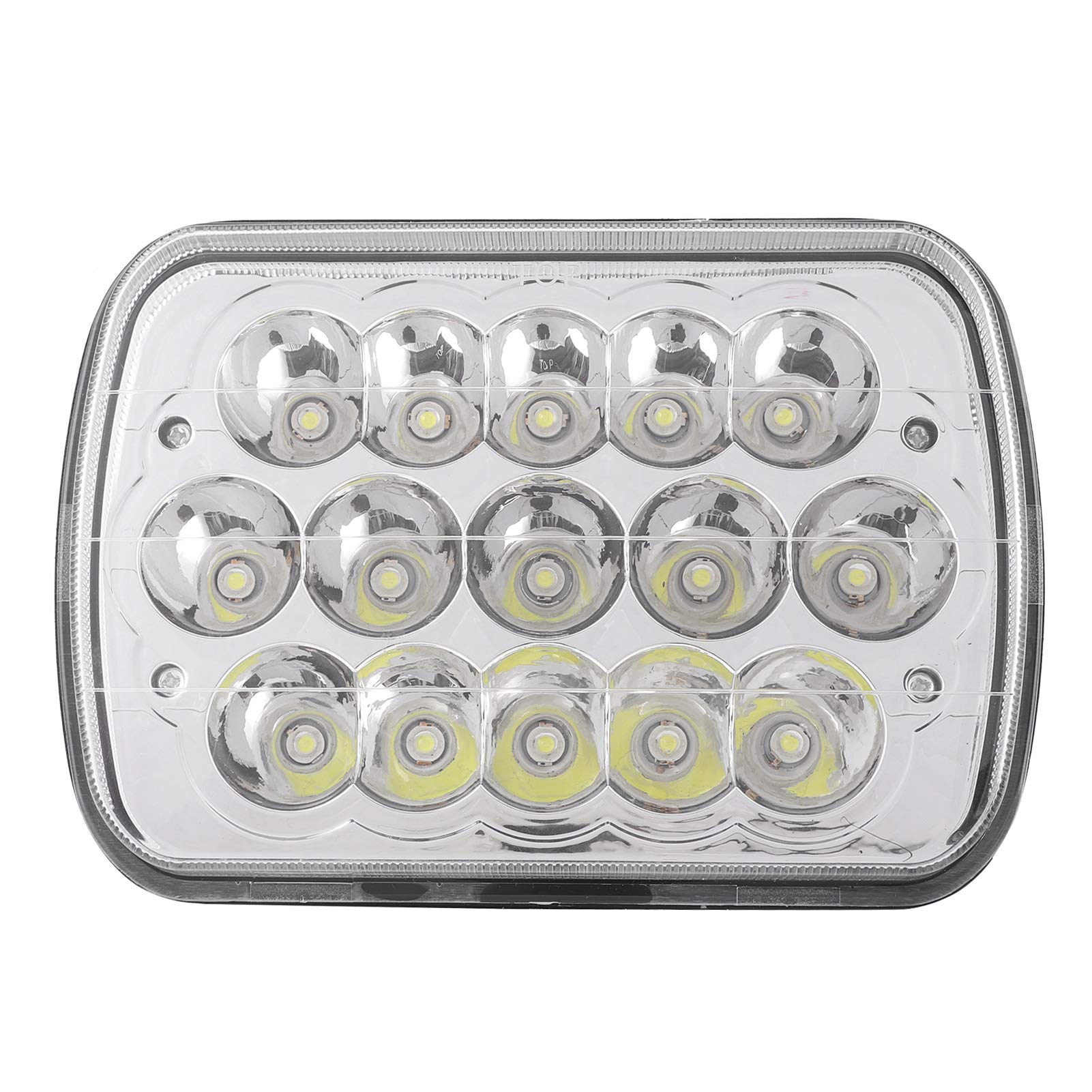 15LED 45W 6500K Waterproof LED Work Light - 7in Square Universal Driving Lamp for Trucks, ATVs, UTVs & SUVs | Off-Road, Camping, Emergency & Workshop Lighting