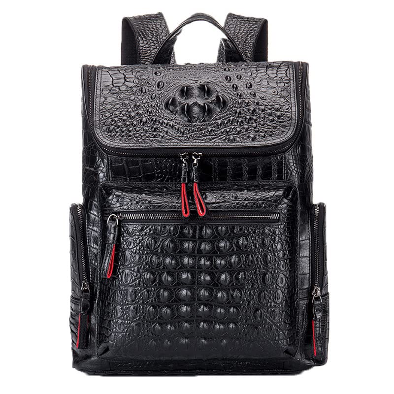Durable Waterproof Leather Backpack for Men - Multifunctional Laptop Bag & Travel Backpack - Perfect for Work, Gym, Hiking & Outdoor Adventures