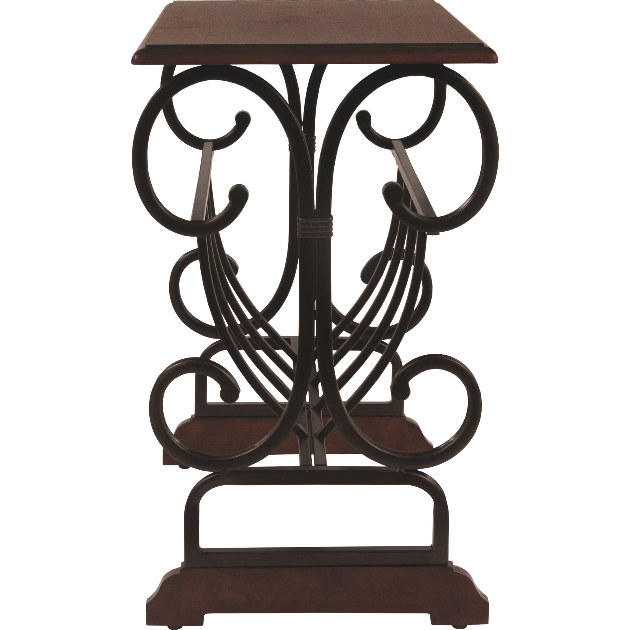 Braunsen Chairside Table - Brown Wooden Side Table for Living Room, Bedroom & Office - Perfect for Coffee, Books & Decor