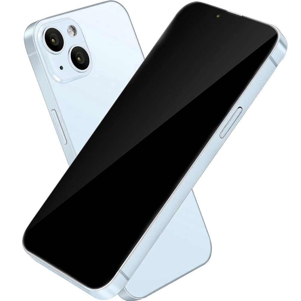 Realistic Non-Working Replica Phone 15 Display Model - Dummy Pretend Play Phone for Kids & Store Display (Blue Black Screen) - Perfect for Role Play, Retail Displays, and Photography Props