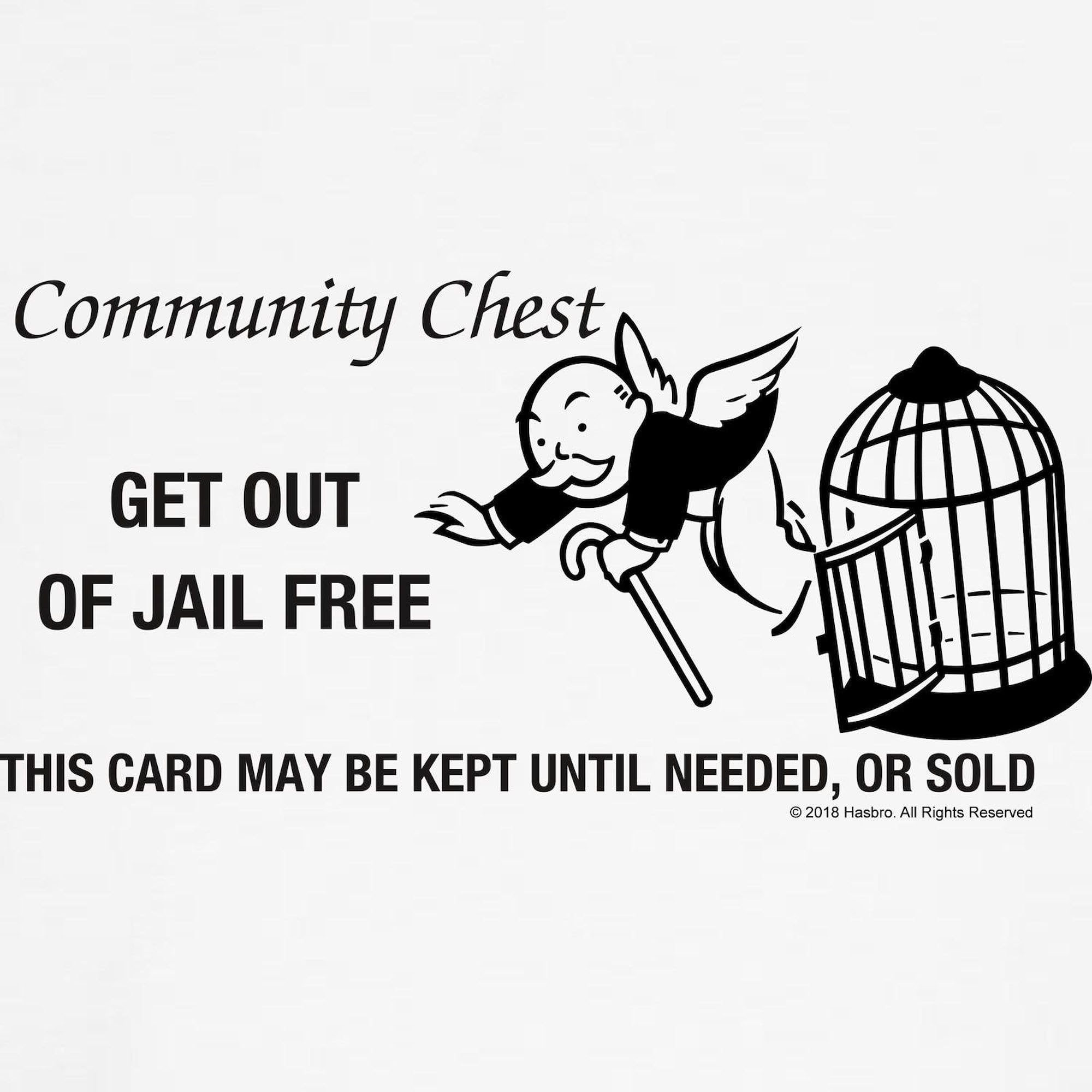 Monopoly Get Out of Jail Free Maternity T-Shirt for Women - Stretchable Ruched Side Design for Pregnancy Comfort - Perfect for Baby Showers, Maternity Photos & Casual Wear