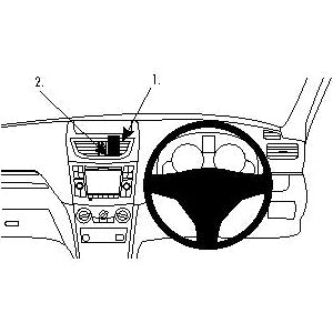 ClicOn No Holes Center Dash Mount for Suzuki Swift (2011-2017) - Secure Phone Holder for Hands-Free Navigation & Safe Driving