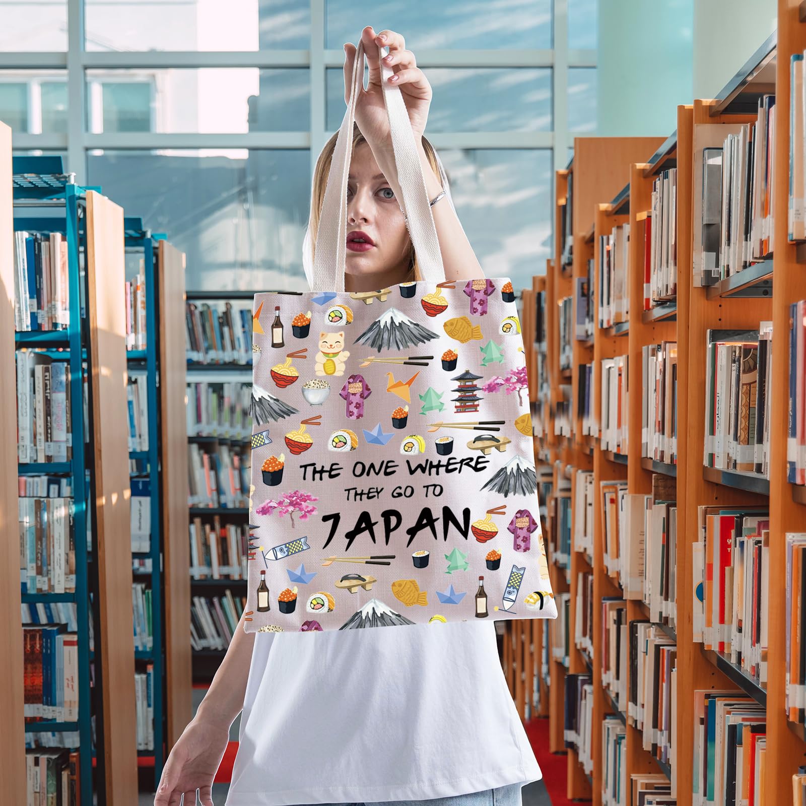 Japanese Foodie Travel Makeup Bag - Souvenir Gift for Trip & Housewarming
