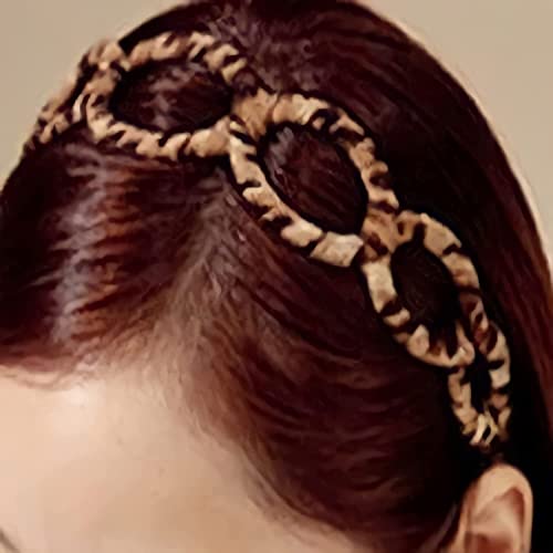 MOOLYAVAAN Women's Leopard Print Headband - Wide Knot Wire Hairband for Women & Girls - Cheetah Print Hair Accessory (Pack of 1) - Perfect for Parties, Weddings & Everyday Fashion