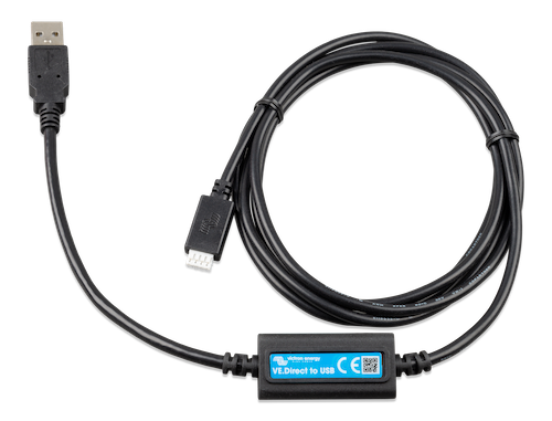 Victron VE.Direct to USB Interface Adapter - Connect Solar Inverters & Battery Monitors to PC/Mac - Perfect for RV, Marine & Off-Grid Power Systems