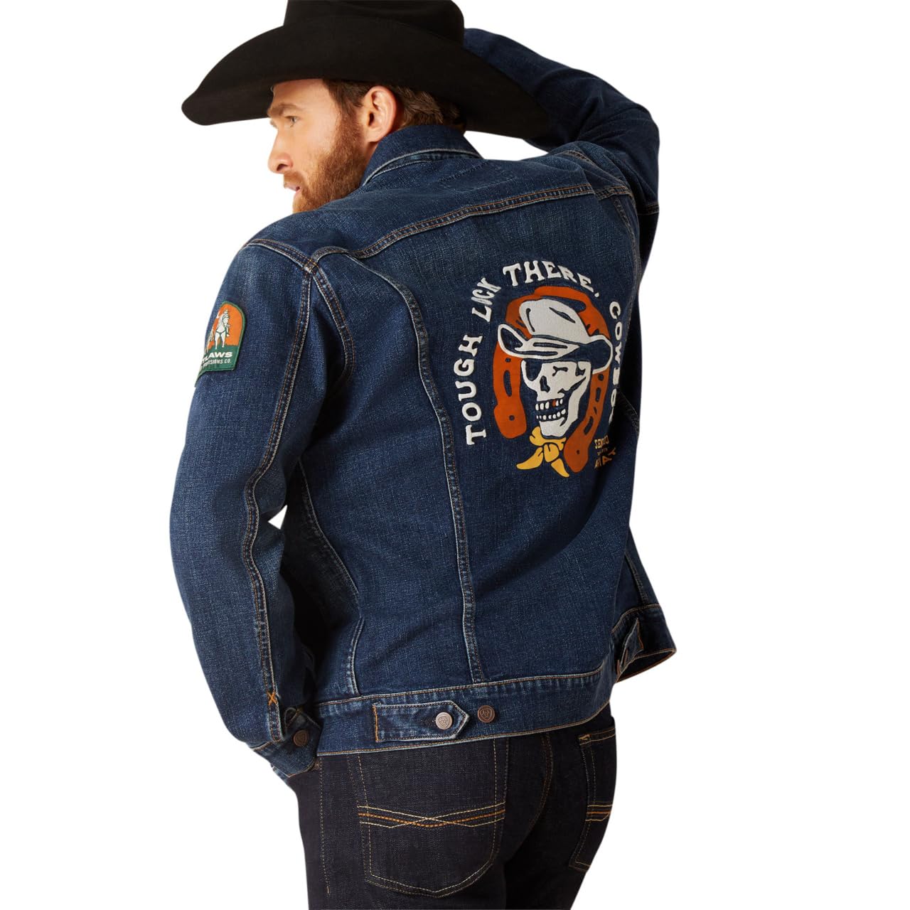 Ariat Men's Sendero Trucker Jacket - Waterproof Western Denim Jacket for Cowboy & Outdoor Work | Perfect for Ranch, Rodeo & Casual Wear