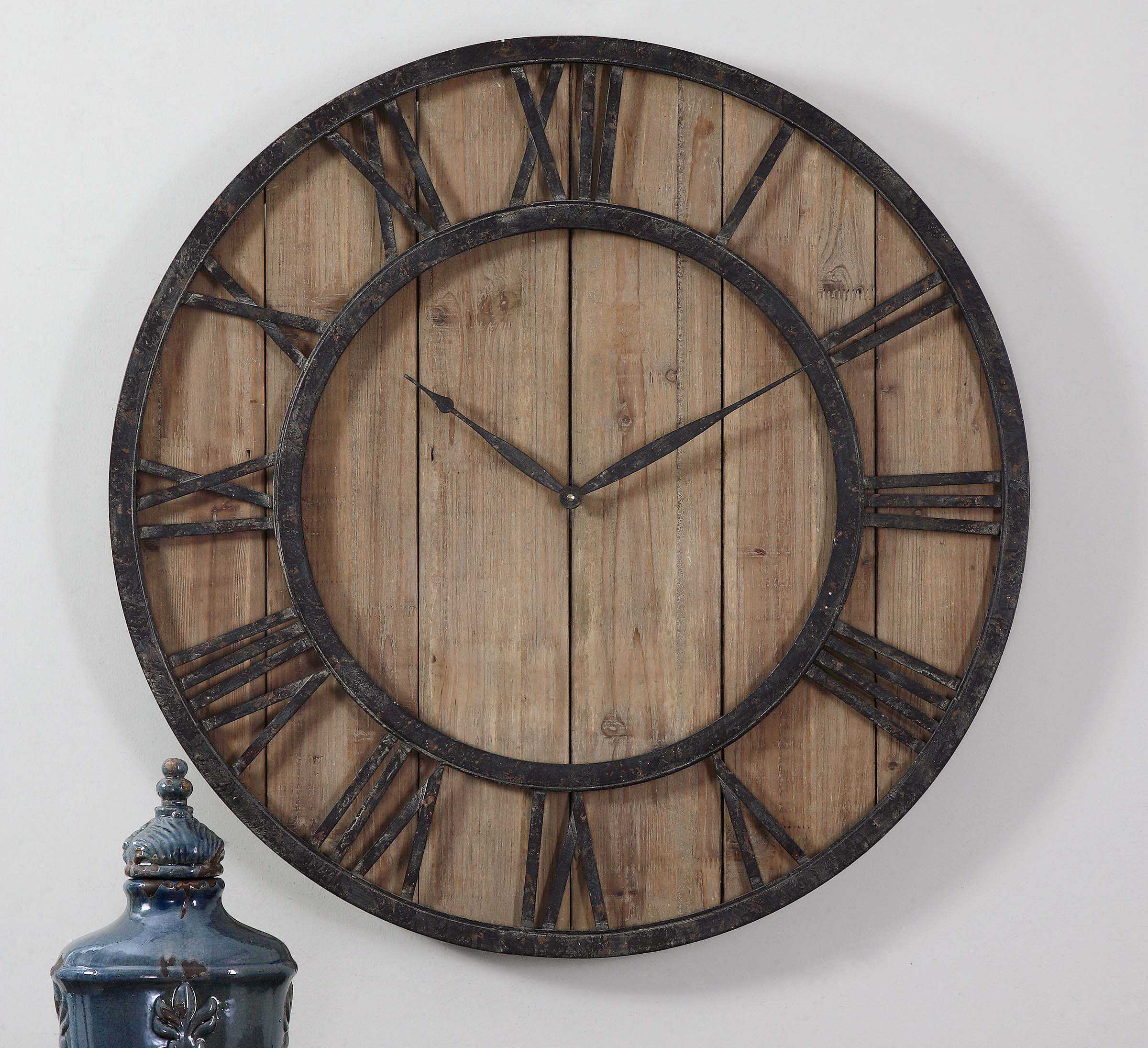 Sowell Modern Wall Clock - Silent Non-Ticking Battery Operated Analog Clock for Living Room, Bedroom, Office & Kitchen Decor