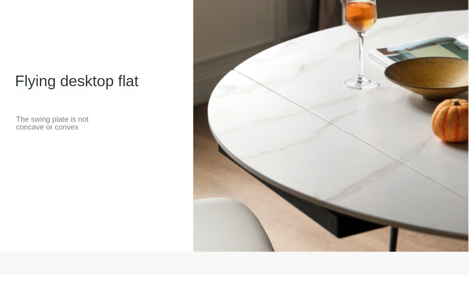 Solid Oak Wood Round Extendable Dining Table with Rotating Lazy Susan - Light Luxury Rock Board Design for Modern Kitchen & Dining Room