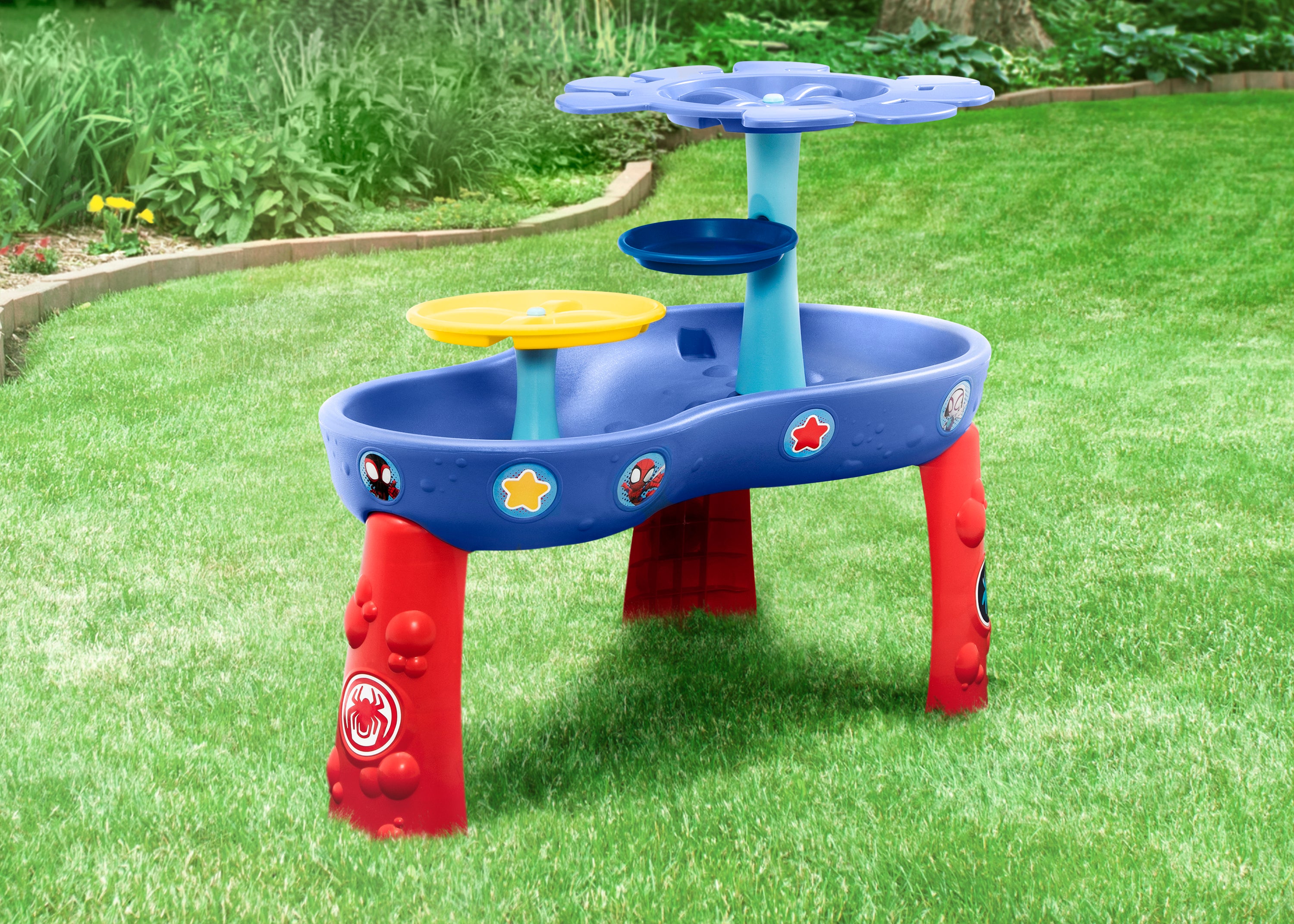 Spidey and His Amazing Friends Water Play Table for Kids - Outdoor Splash & Sensory Activity Toy for Toddlers - Perfect for Backyard, Pool, and Summer Fun
