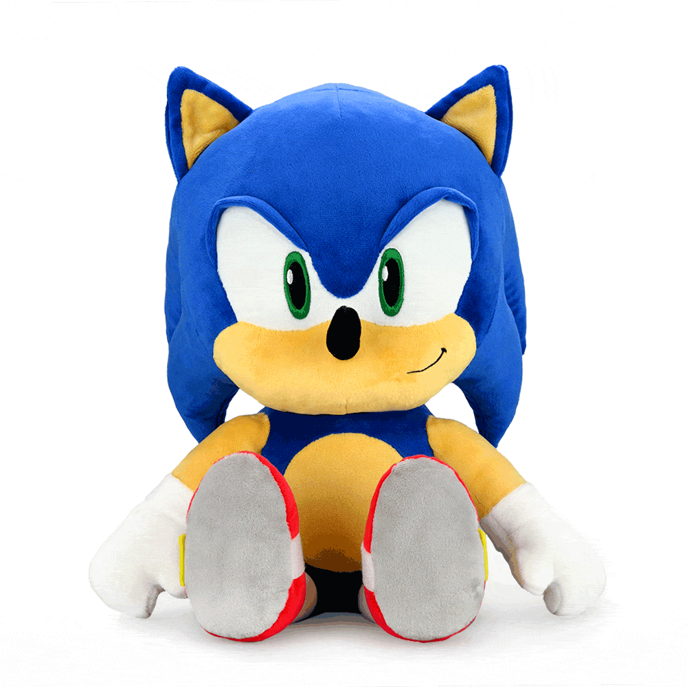 Sonic the Hedgehog HugMe Shake Action Plush Toy - Soft & Cuddly Collectible for Kids & Fans | Perfect for Bedtime, Gifts & Gaming Decor