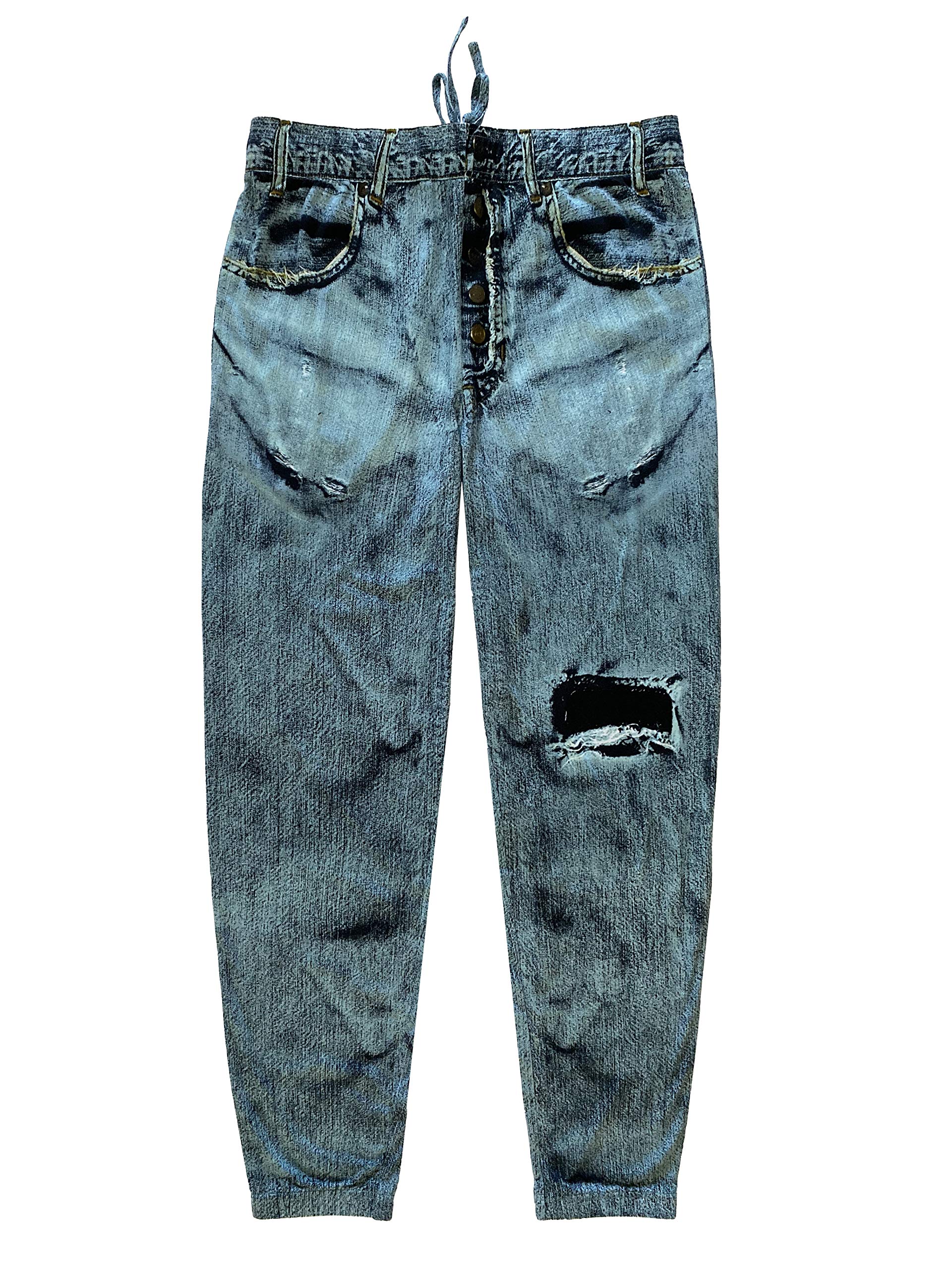 Disguise Men's Faux Denim Pajama Pants - Soft & Comfortable Sleepwear for Lounge & Relaxation at Home