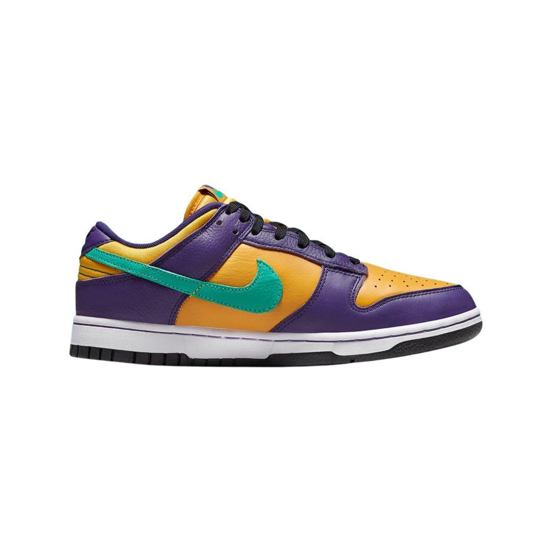 Nike Dunk Low Sneakers - Leslie Clear Emerald & Court Purple Colorway - Stylish Basketball Shoes for Men & Women - Perfect for Casual Wear, Street Fashion & Sneaker Collectors