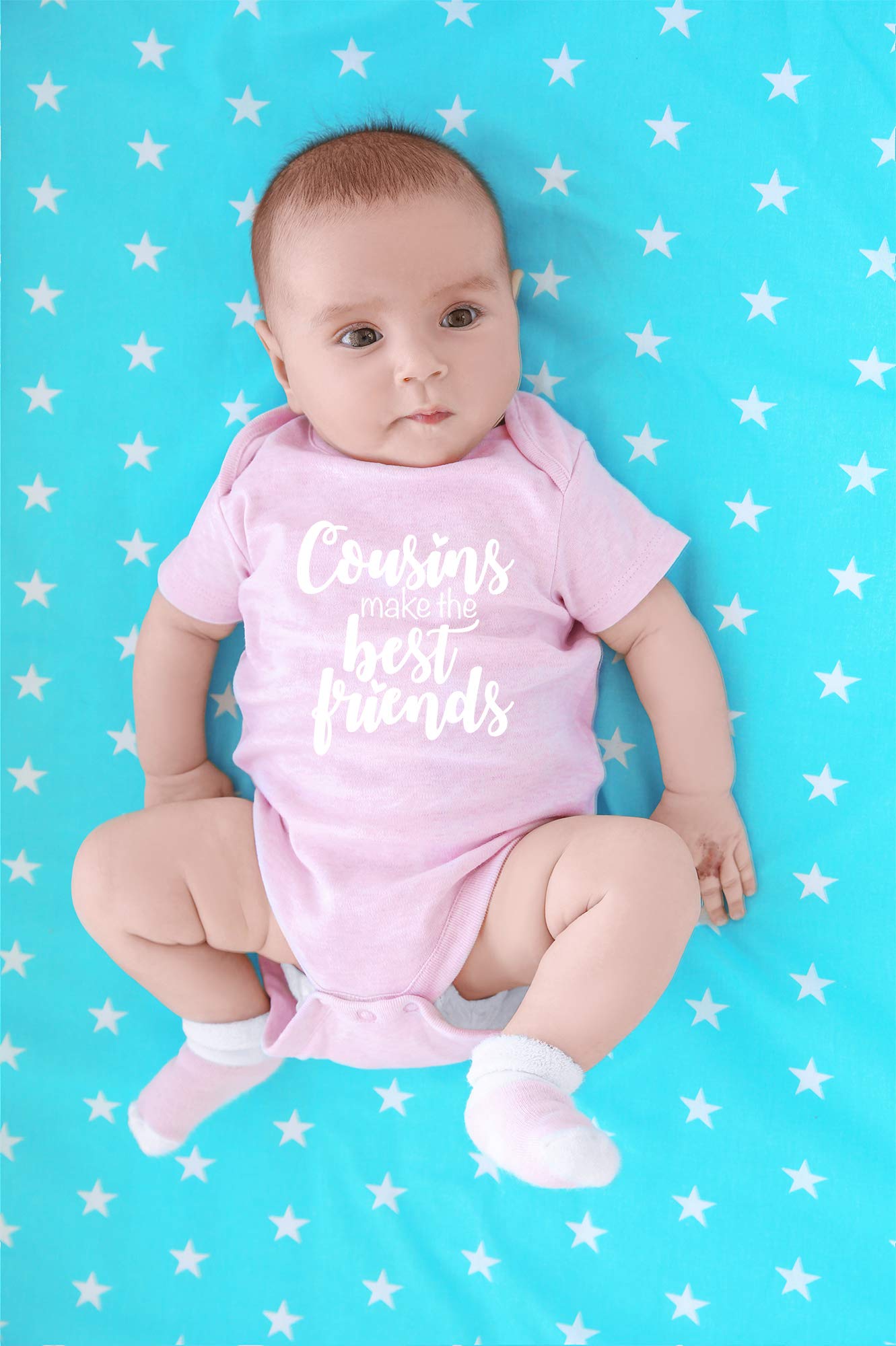 Best Friends Cousin Baby Bodysuit - Cute Unisex Newborn Clothes for Boys & Girls | Soft Humorous Outfit for Family Gatherings & Photo Shoots